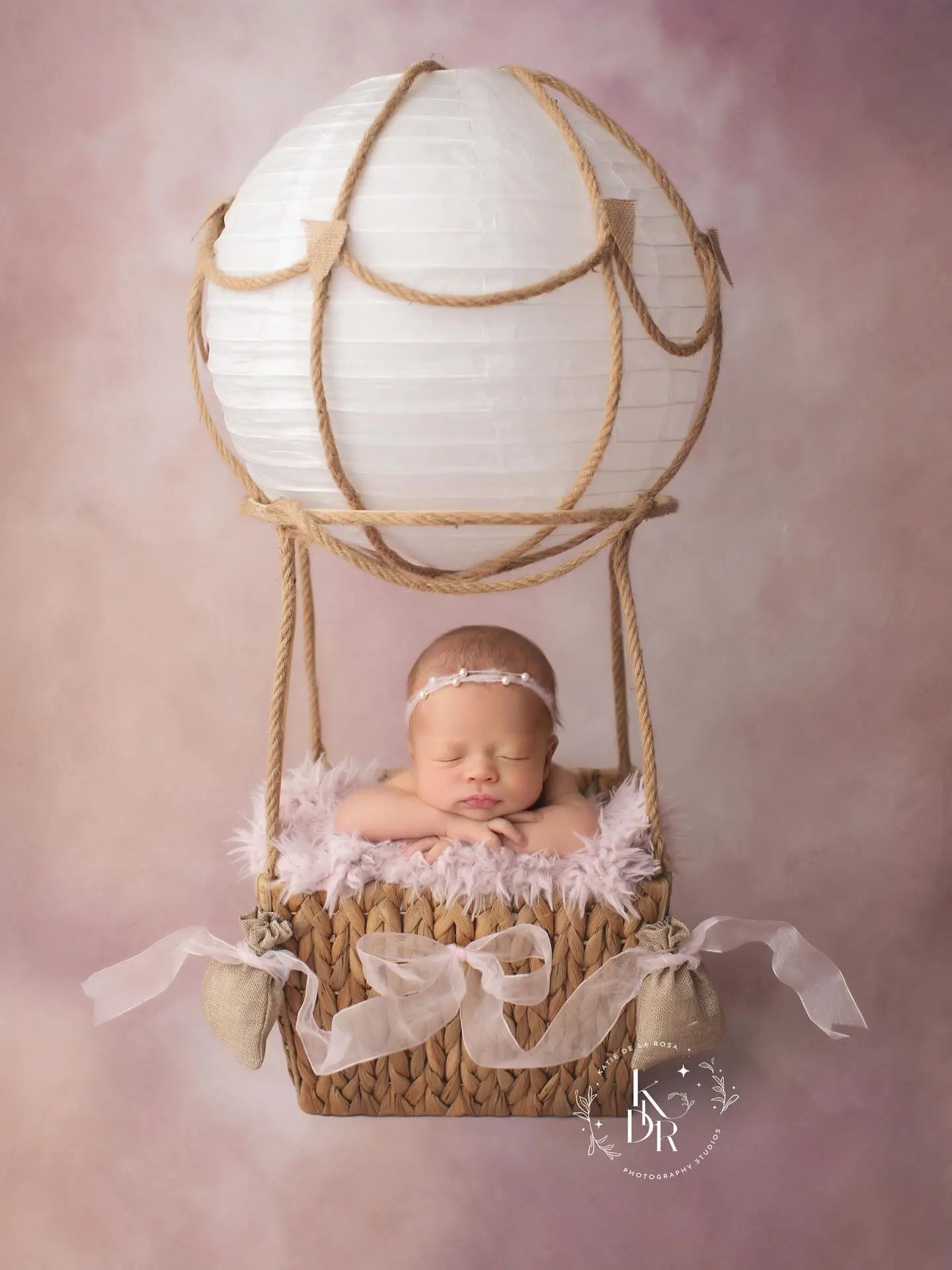 Twin babies in matching outfits